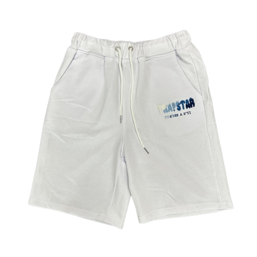 Conjunto Shorts TrapStar Branco e Azul