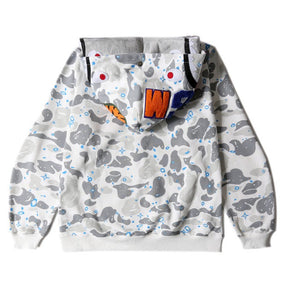 Blusa Bape Shark x Invicta 2 Tocas Cinza