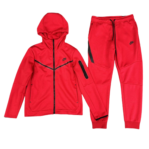 Conjunto Nike Tech Fleece Vermelho