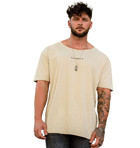 Camiseta Youngla Oversized Bege