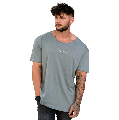 Camiseta Youngla Oversized Cinza