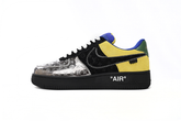 Louis Vuitton x Nike Air Force 1 Silver Yellow