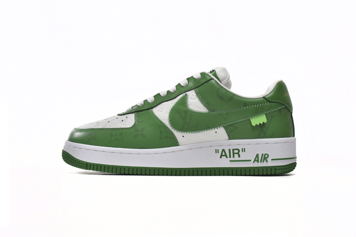 Louis Vuitton x Nike Air Force 1 White Green