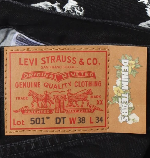 Calça Denim Tears x Levi's Jeans Black