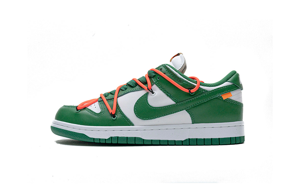 Off White X Nike Dunk SB LOW Pine Green