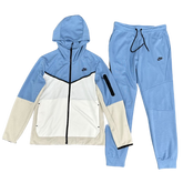 Conjunto Nike Tech Fleece Branco e Azul