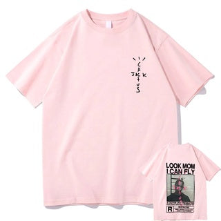 Camiseta Scott Travis Cactus Jack Rosa