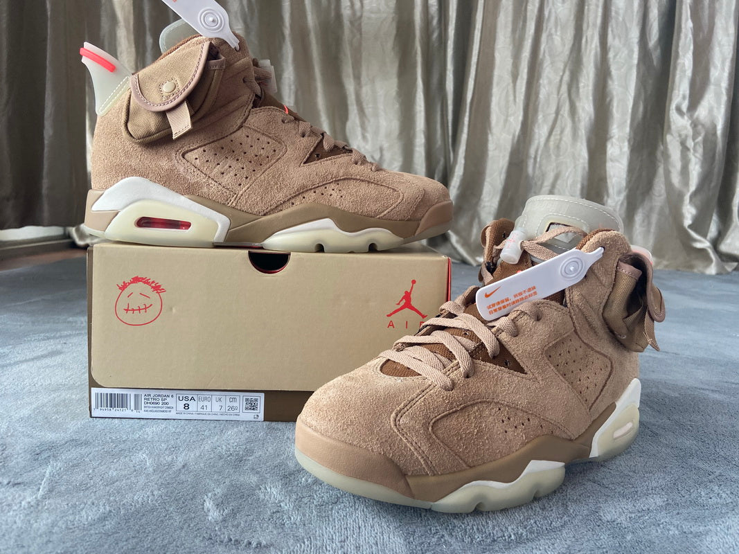 Travis Scott x Air Jordan 6 British Khaki