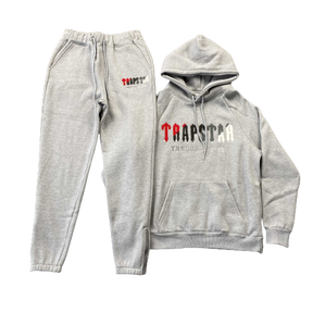 Conjunto TrapStar Cinza e Vermelho