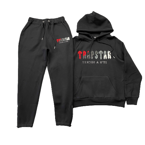 Conjunto TrapStar Vermelho e Preto