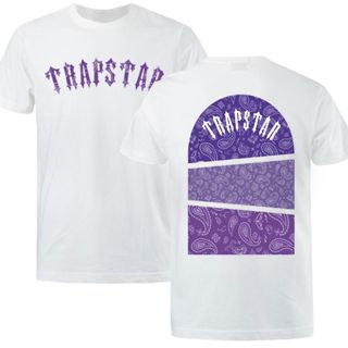 Camiseta TrapStar Branca e Roxa