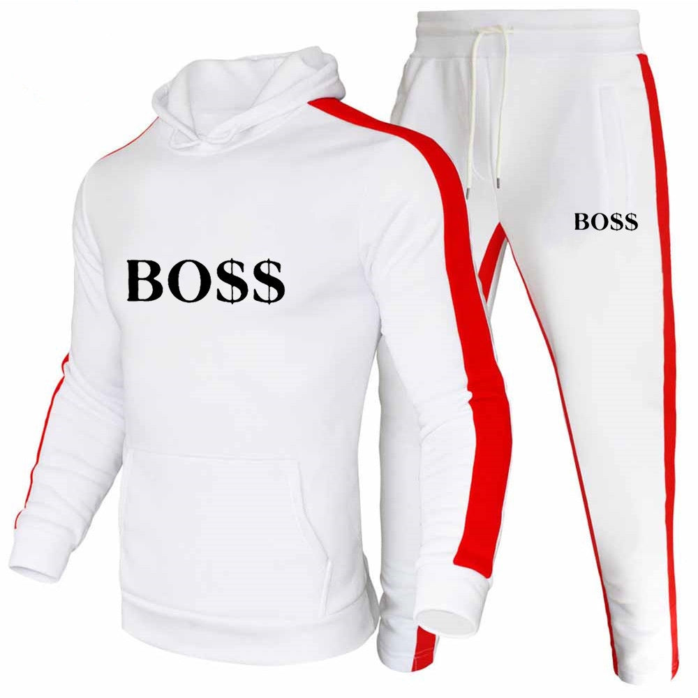 Cojunto Hugo Boss Branco e Vermelho